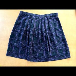 Vintage Purple Madras Skirt - M